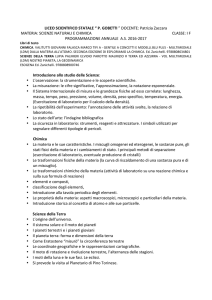 Scienze - Liceo scientifico Gobetti