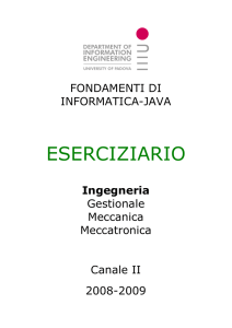 L`eserciziario in Java