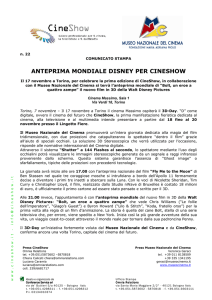 07/11/2008 Anteprima mondiale per CineShow