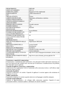 DIPARTIMENTO DICEAM ANNO ACCADEMICO 2013