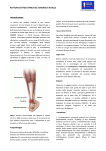 Rottura sottocutanea del tendine di achille