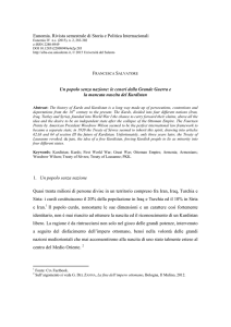 Eunomia. Rivista semestrale di Storia e Politica Internazionali Un