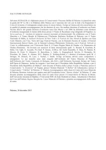 SALVATORE SCINALDI Salvatore SCINALDI si è diplomato presso