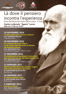 La locandina - Comune di Lucca