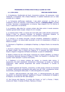 1. Il feudalesimo. Ereditarietà dei feudi. L`economia