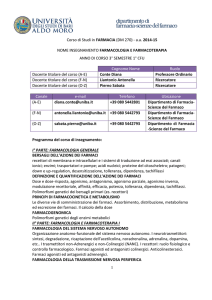 Dipartimento di Farmacia-Scienze del Farmaco