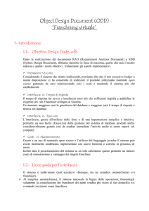 Object Design Document (ODD) “Franchising virtuale”