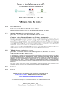 Programma - Accademia Nazionale dei Lincei