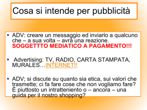 Cosa si intende per pubblicità