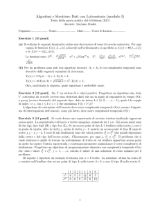 Algoritmi e Strutture Dati con Laboratorio (modulo I)
