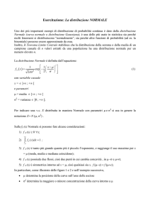 distribuzione Normale e Gaussiana - distr.Normale