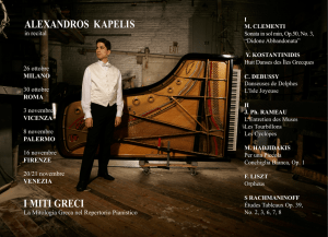ALEXANDROS KAPELIS I MITI GRECI