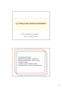 La fisica dei semiconduttori