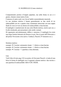 ita. IL MADRIGALE _cenno sintetico_