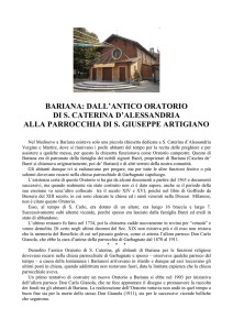 bariana: dall`antico oratorio
