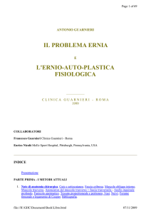 il problema ernia l`ernio-auto-plastica fisiologica