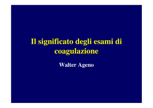 Il significato degli esami di coagulazione