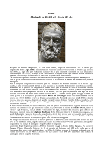 POLIBIO (Megalopoli, ca. 206-200 a.C.