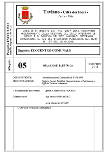 relazione tecnica illustrativa sui criteri realizzativi degli impianti elettrici