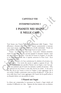 I PIANETI NEI SEGNI E NELLE CASE