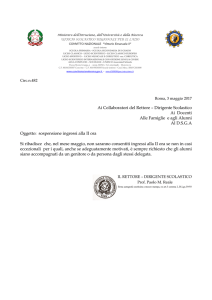Circ.n.482 sospensione ingressi alla II ora
