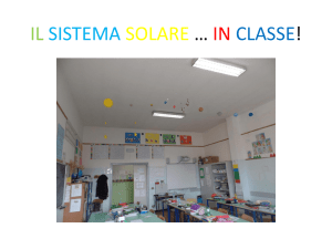 IL SISTEMA SOLARE…IN CLASSE!