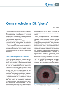 Come si calcola la IOL “giusta”