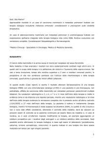risposta positiva al MDB di un carcinoma