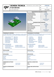 scheda tecnica PWM