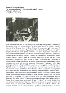 “La canzone dell`amore”, il cinema italiano parla e canta!
