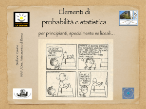 Elementi di probabilità e statistica