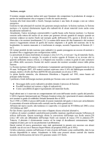 Nucleare, energia - Fondazione Telios