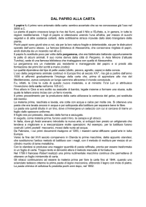 dal papiro alla carta - IC San Francesco d`Assisi