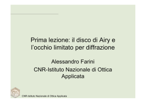 Lezione 1 - Istituto Nazionale di Ottica