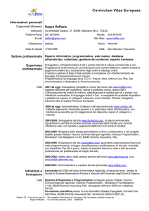 Curriculum Vitae Europass