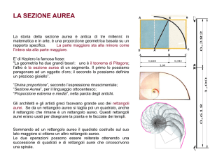Sezione Aurea: Storia, Matematica e Applicazioni