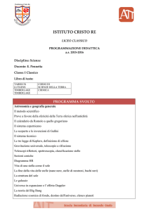 Scienze - Fondazione Cristo Re