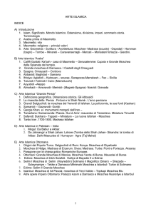 ARTE ISLAMICA INDICE A) Introduzione 1. Islam. Significato