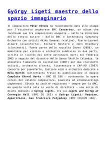 György Ligeti maestro dello spazio immaginario