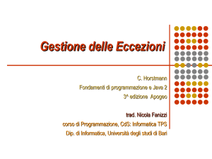 Lanciare un`Eccezione