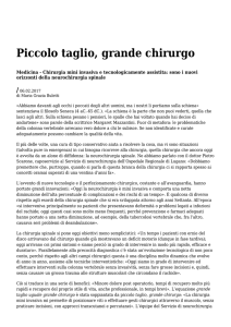Azione - Settimanale di Migros Ticino Piccolo taglio, grande chirurgo