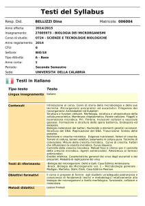 Testi del Syllabus