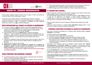 ESAMI TC – SCHEDA INFORMATIVA SCHEDA INFORMATIVA
