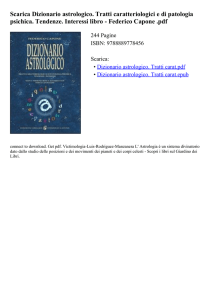 Scarica Dizionario astrologico. Tratti caratteriologici e di patologia