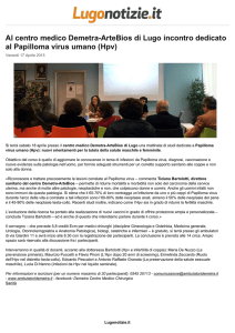 Al centro medico Demetra-ArteBios di Lugo incontro
