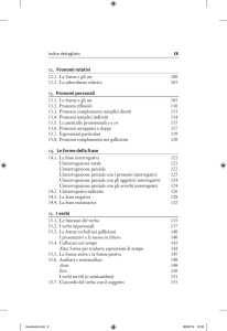 12. Pronomi relativi 13. Pronomi personali 14. le forme della frase