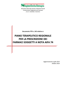 Piano Terapeutico - prescrizione Farmaci Nota AIFA 74