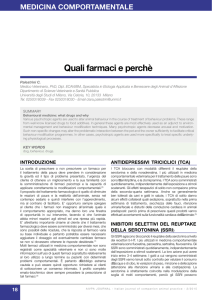 Quali farmaci e perchè