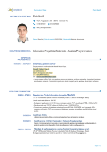 Europass CV - ITI "VE Marzotto"