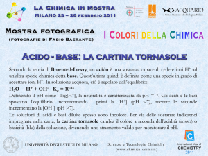 Mostra fotografica Acido - base: la cartina tornasole